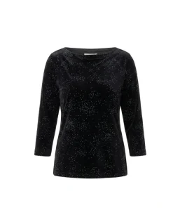 Fella Hamilton Sparkle Velour 3/4 Sleeve Tee