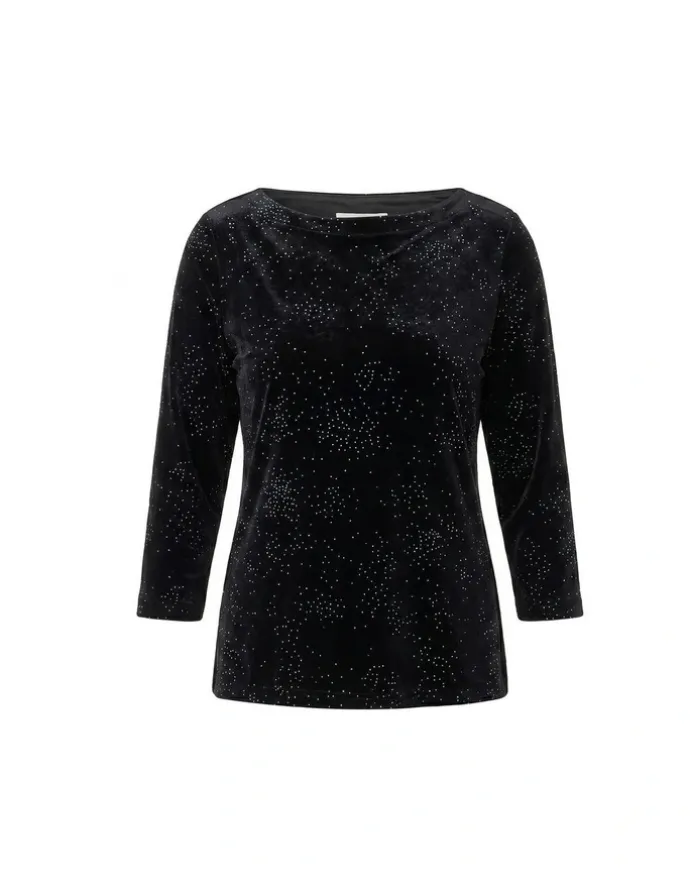 Fella Hamilton Sparkle Velour 3/4 Sleeve Tee