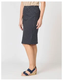Fella Hamilton Spot Dot Pockets Skirt in Black/White