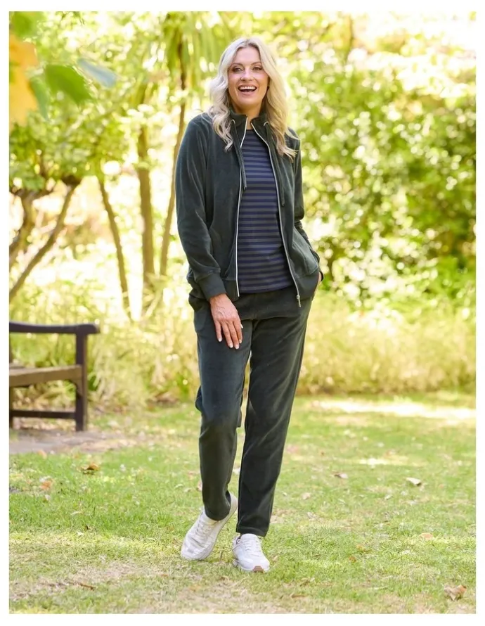 Fella Hamilton Valley Zip Up Velour Jacket