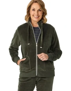 Fella Hamilton Valley Zip Up Velour Jacket