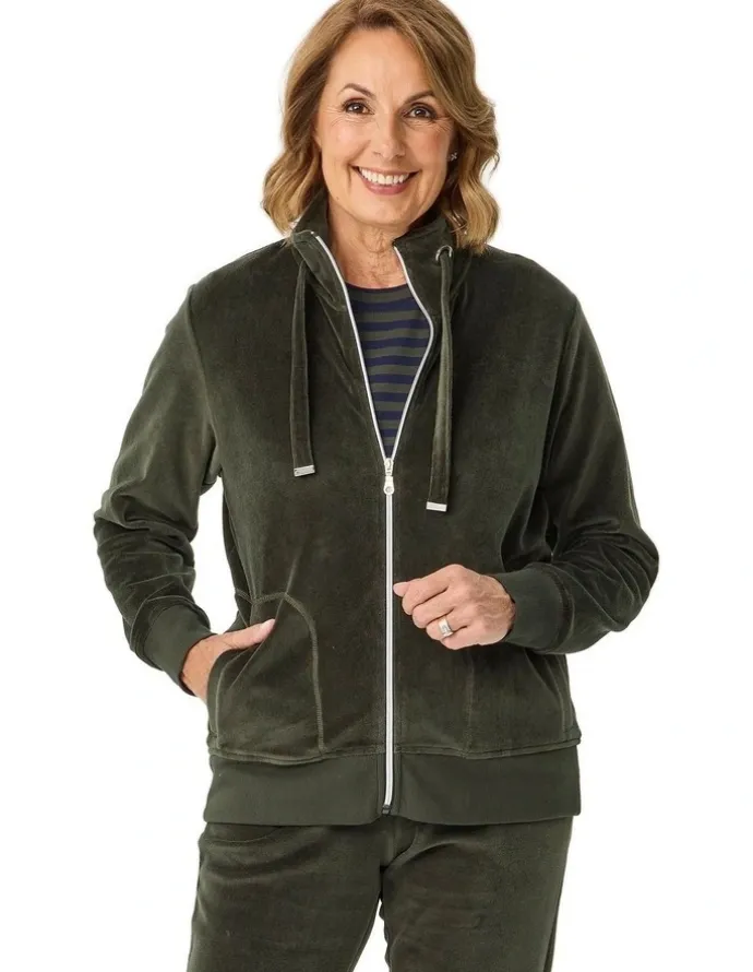 Fella Hamilton Valley Zip Up Velour Jacket