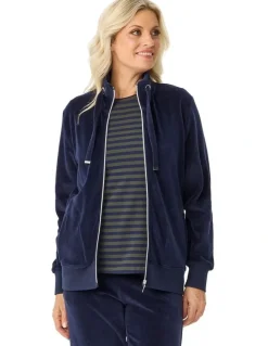 Fella Hamilton Valley Zip Up Velour Jacket