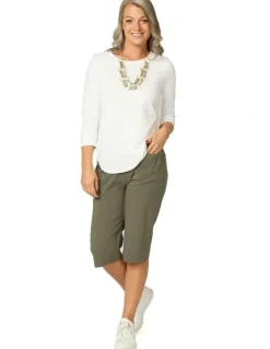 Fella Hamilton Vibe Stretch Pull On Long Short in Green