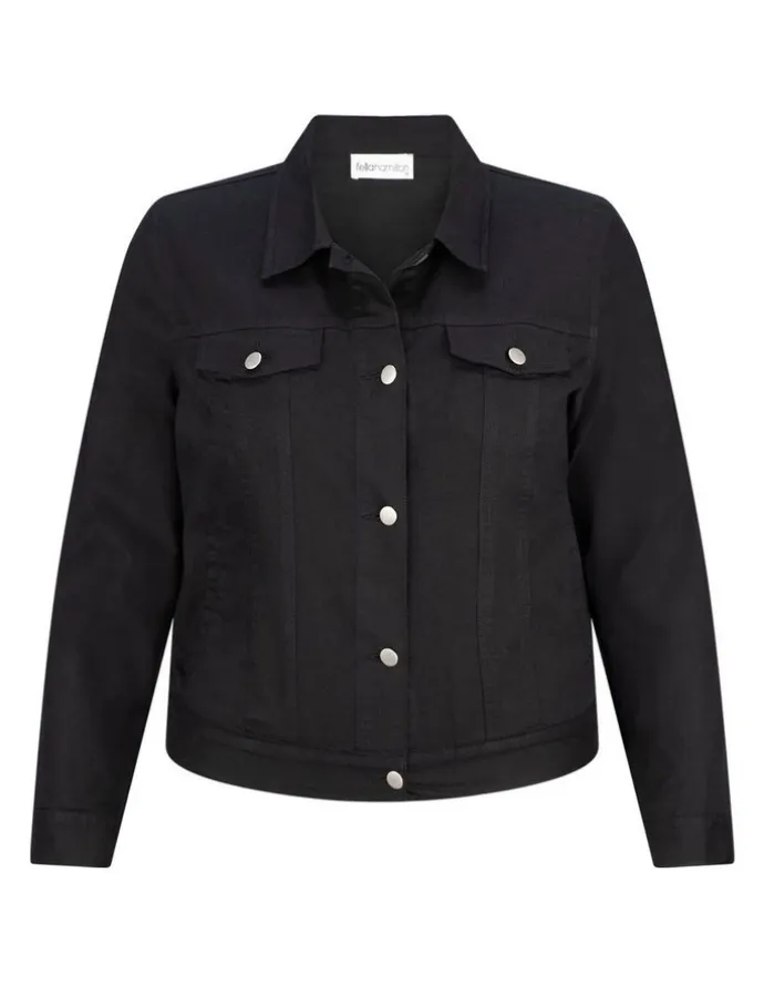 Fella Hamilton Collared Suzy Jacket in Black