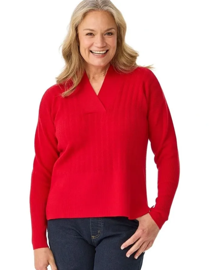 Fella Hamilton Herring V Neck Sweater