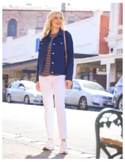 Fella Hamilton Suzy Stretch Long Pull On Jeans in White