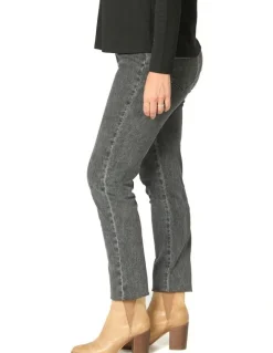 Fella Hamilton Suzy Stretch Long Pull On Jeans in Black