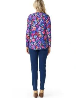 Fella Hamilton Suzy Stretch Long Pull On Jeans in Indigo