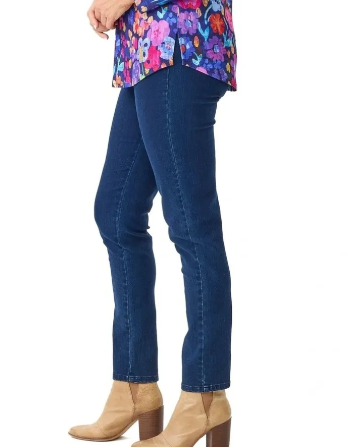 Fella Hamilton Suzy Stretch Long Pull On Jeans in Indigo