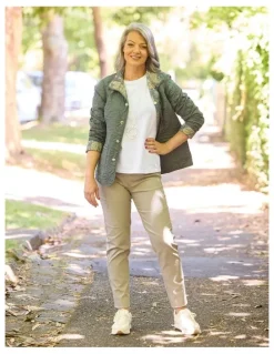Fella Hamilton Suzy Stretch Long Pull On Jeans in Taupe