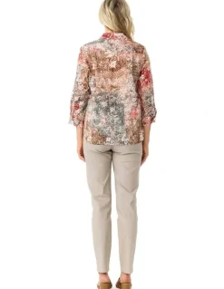 Fella Hamilton Suzy Stretch Long Pull On Jeans in Taupe