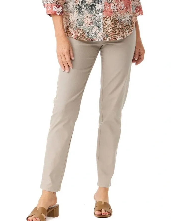 Fella Hamilton Suzy Stretch Long Pull On Jeans in Taupe