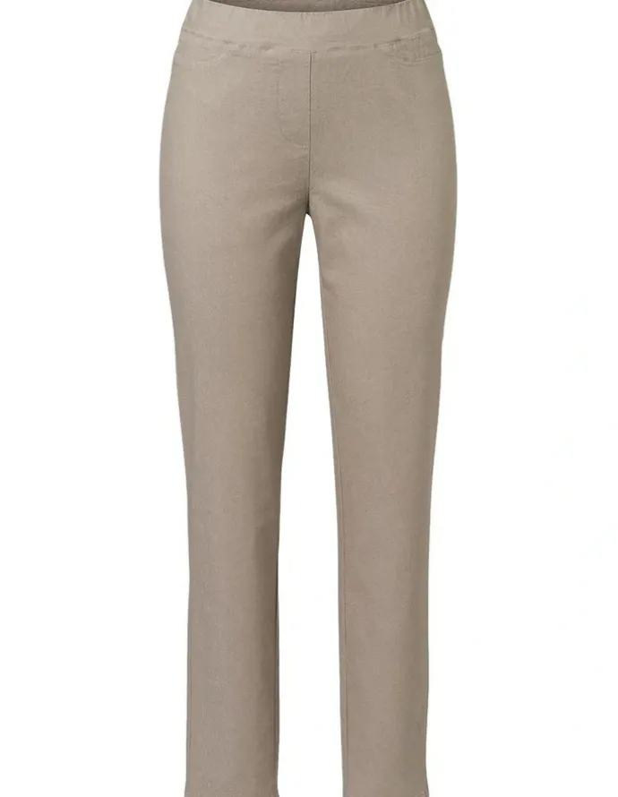 Fella Hamilton Suzy Stretch Long Pull On Jeans in Taupe