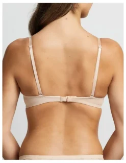 Fine Lines Attitude Extreme Plunge Bra in Caramel
