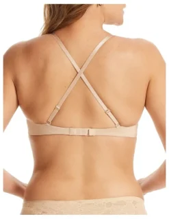 Fine Lines Attitude Extreme Plunge Bra in Caramel