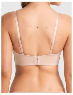 Fine Lines Attitude Full Figure Strapless Bra in Caramel