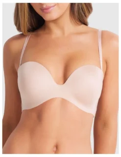 Fine Lines Attitude Full Figure Strapless Bra in Caramel