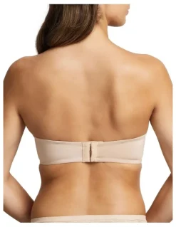 Fine Lines Attitude Strapless Bra in Caramel