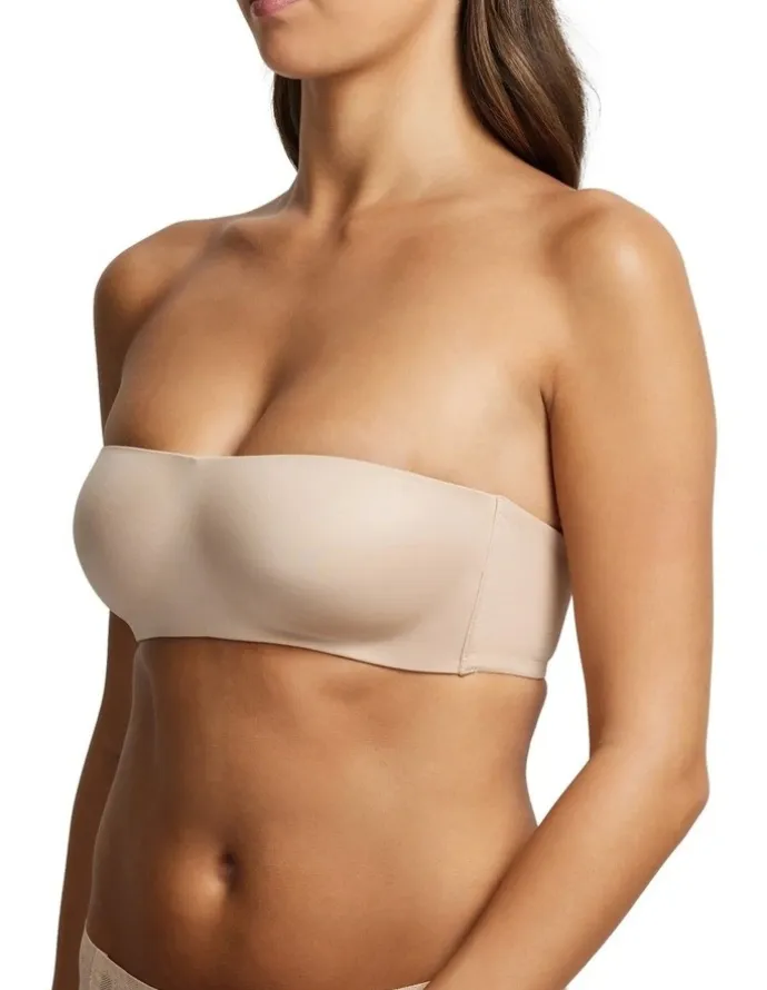 Fine Lines Attitude Strapless Bra in Caramel