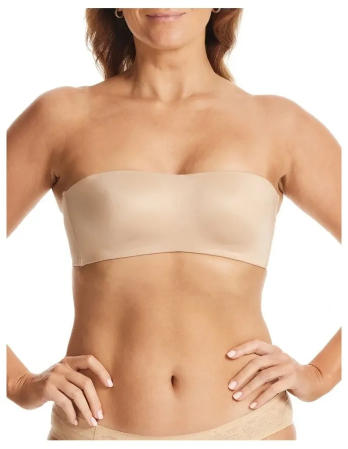 Fine Lines Attitude Strapless Bra in Caramel