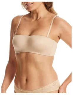 Fine Lines Attitude Strapless Bra in Caramel