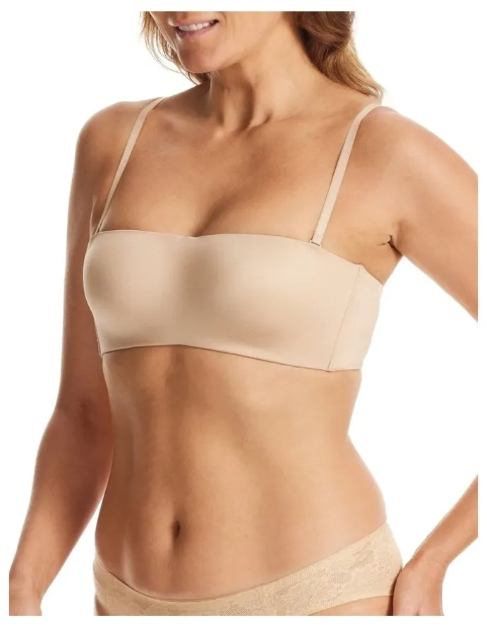 Fine Lines Attitude Strapless Bra in Caramel