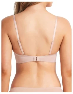 Fine Lines Cotton Full Coverage Bra in Cappucino
