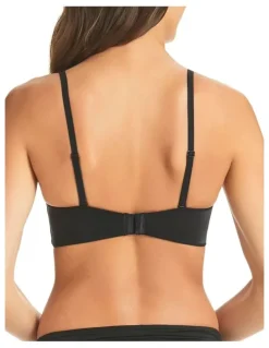 Fine Lines Memory Silicone Free Strapless Bra in Black