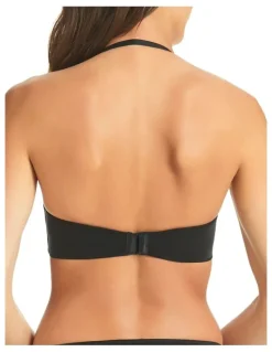 Fine Lines Memory Silicone Free Strapless Bra in Black
