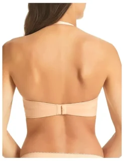 Fine Lines Memory Silicone Free Strapless Bra in Sand