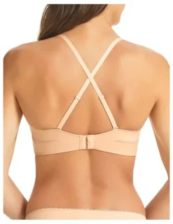 Fine Lines Memory Silicone Free Strapless Bra in Sand