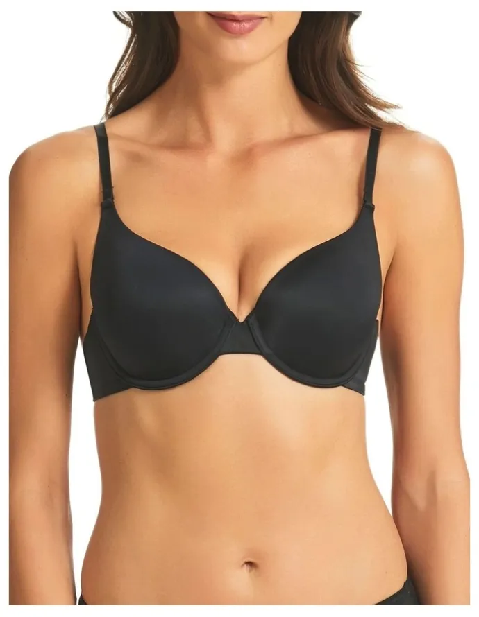 Fine Lines Refined 5 Way Convertible T-shirt Bra in Black