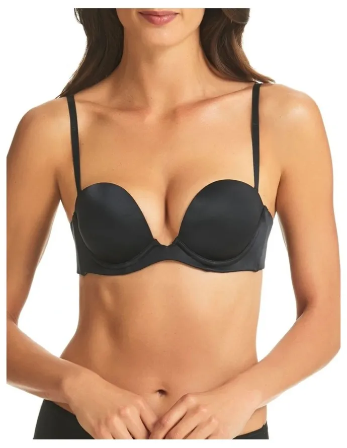 Fine Lines Refined 6 Way Low Cut Convertible Strapless Bra in Black