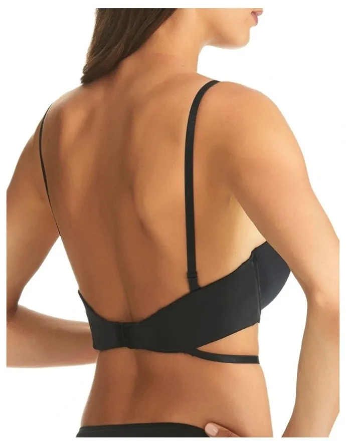 Fine Lines Refined 6 Way Low Cut Convertible Strapless Bra in Black
