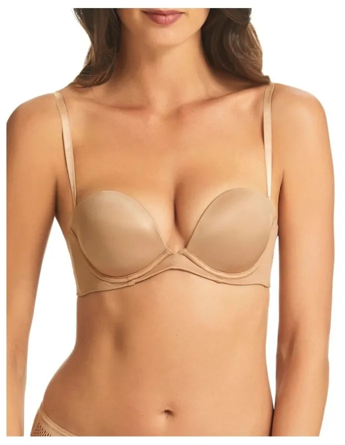 Fine Lines Refined 6 Way Low Cut Convertible Strapless Bra in Nude
