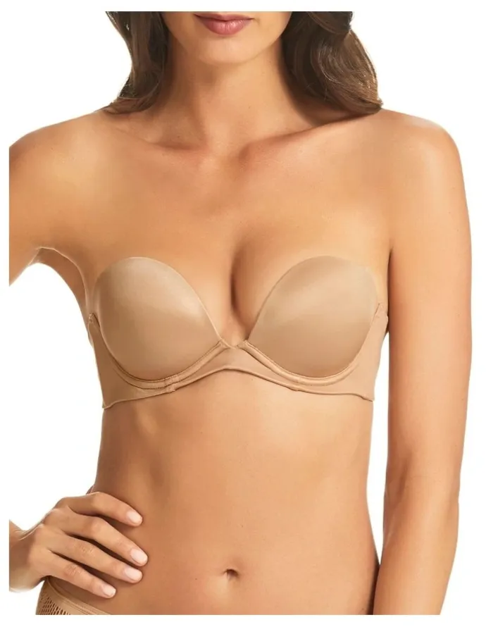 Fine Lines Refined 6 Way Low Cut Convertible Strapless Bra in Nude
