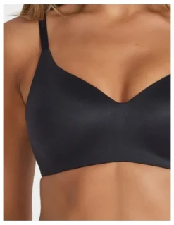 Fine Lines Ultrasoft Full Coverage Wirefree Bra in Black