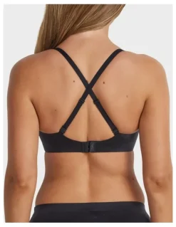 Fine Lines Ultrasoft Full Coverage Wirefree Bra in Black