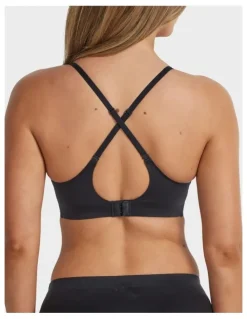 Fine Lines Ultrasoft Plunge Wirefree Bra in Black
