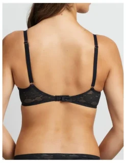 Fine Lines Weightless Underwire Lace Bra in Black