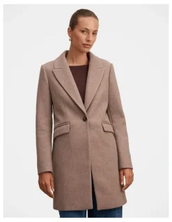 Forever New Brianna Coatigan in Brown