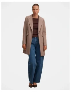 Forever New Brianna Coatigan in Brown