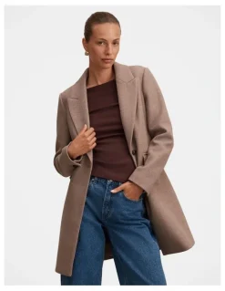 Forever New Brianna Coatigan in Brown