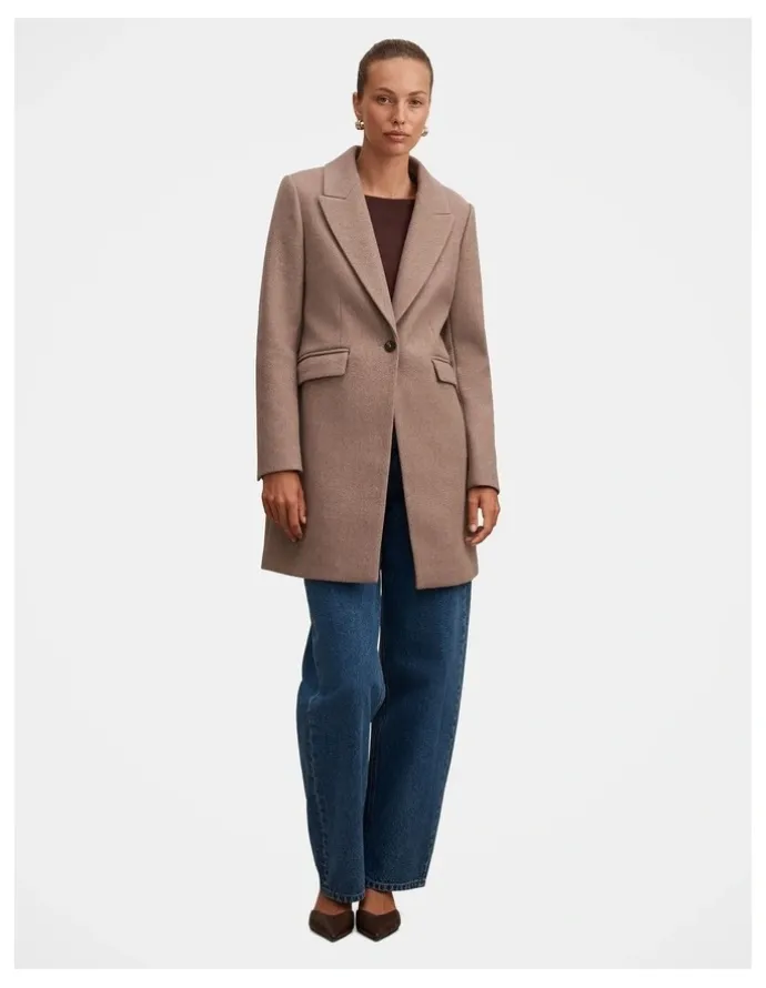 Forever New Brianna Coatigan in Brown