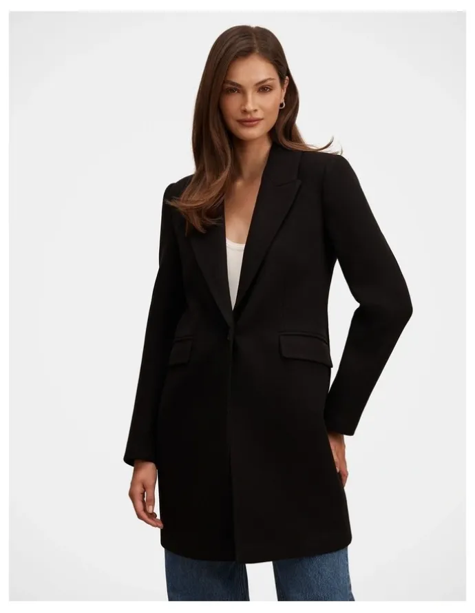 Forever New Brianna Coatigan in Black