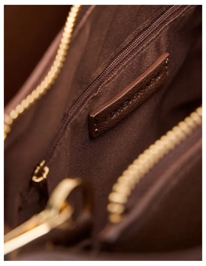 Forever New Casey Soft Tote Bag in Brown