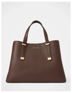 Forever New Casey Soft Tote Bag in Brown