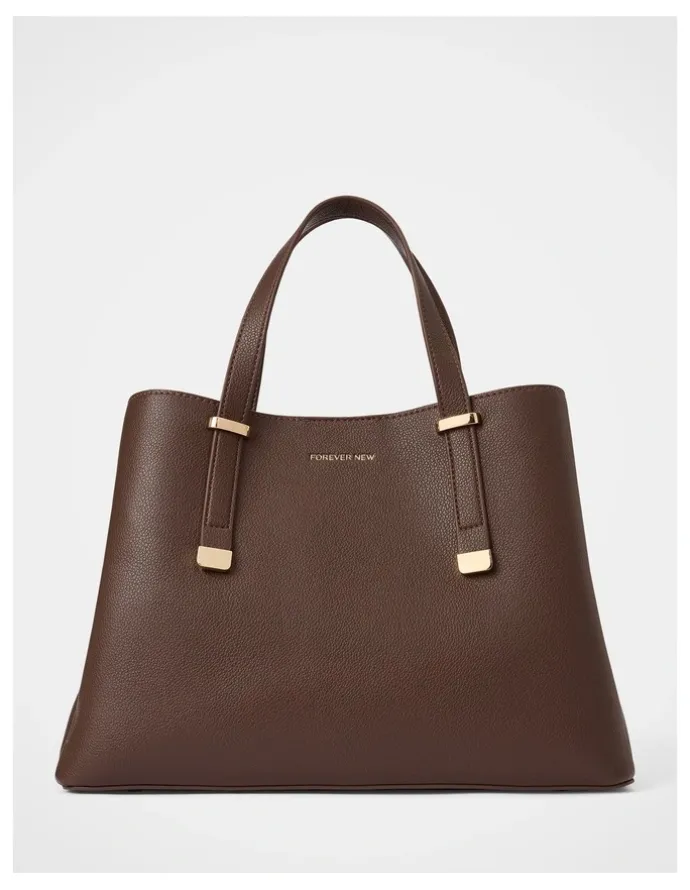 Forever New Casey Soft Tote Bag in Brown