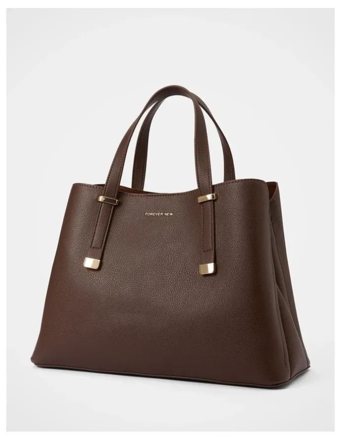 Forever New Casey Soft Tote Bag in Brown